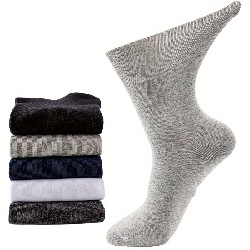 Loose Cotton Socks for Elderly, Thin Loose Socks for Middle-Aged and Elderly, Loose Cotton Socks for Spring and Summer, Wide Mouth, Comfortable, Large Size Men's Socks