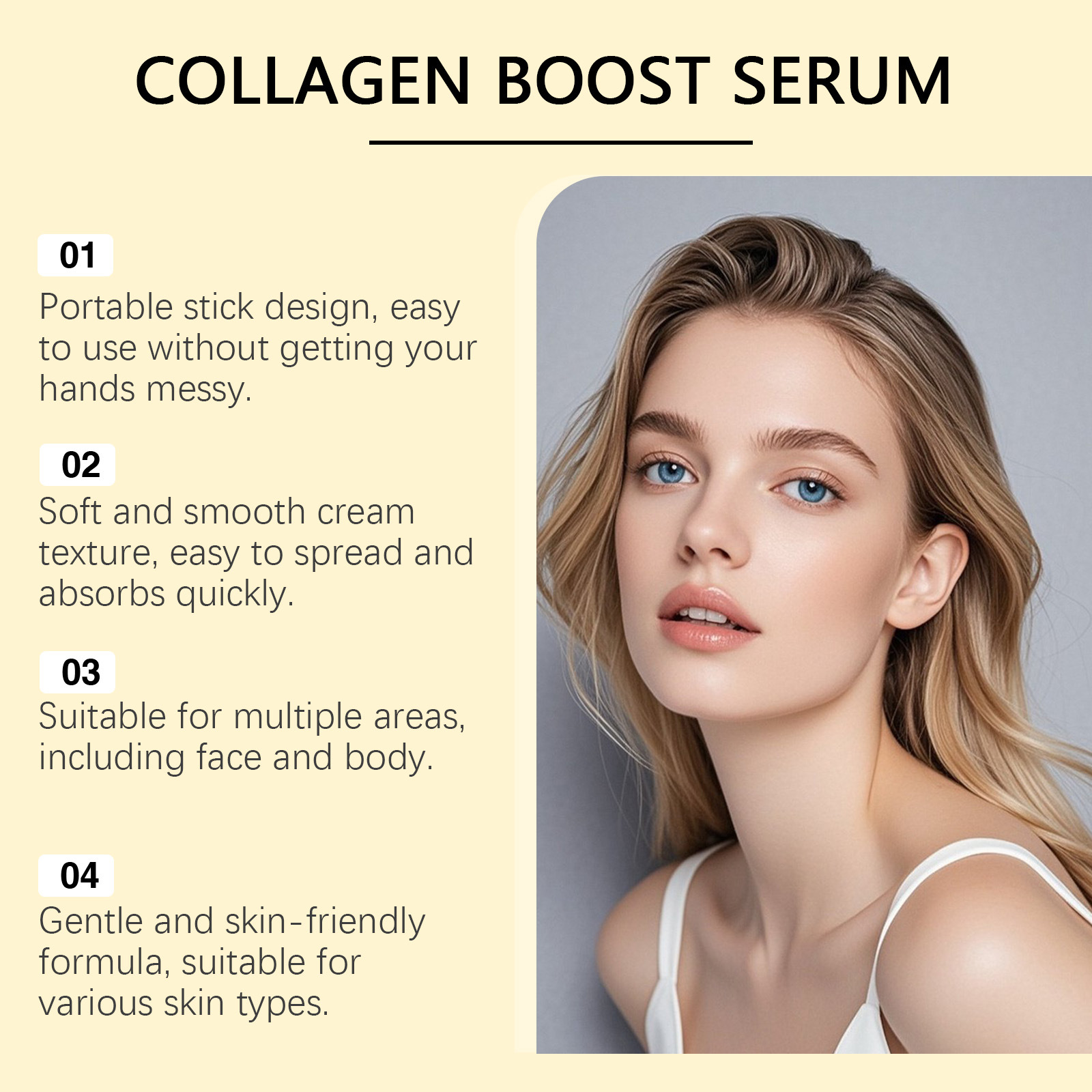 VIARELINE Collagen Essence Moisturizing Nourishing Skincare Daily Convenient Facial Care Serum