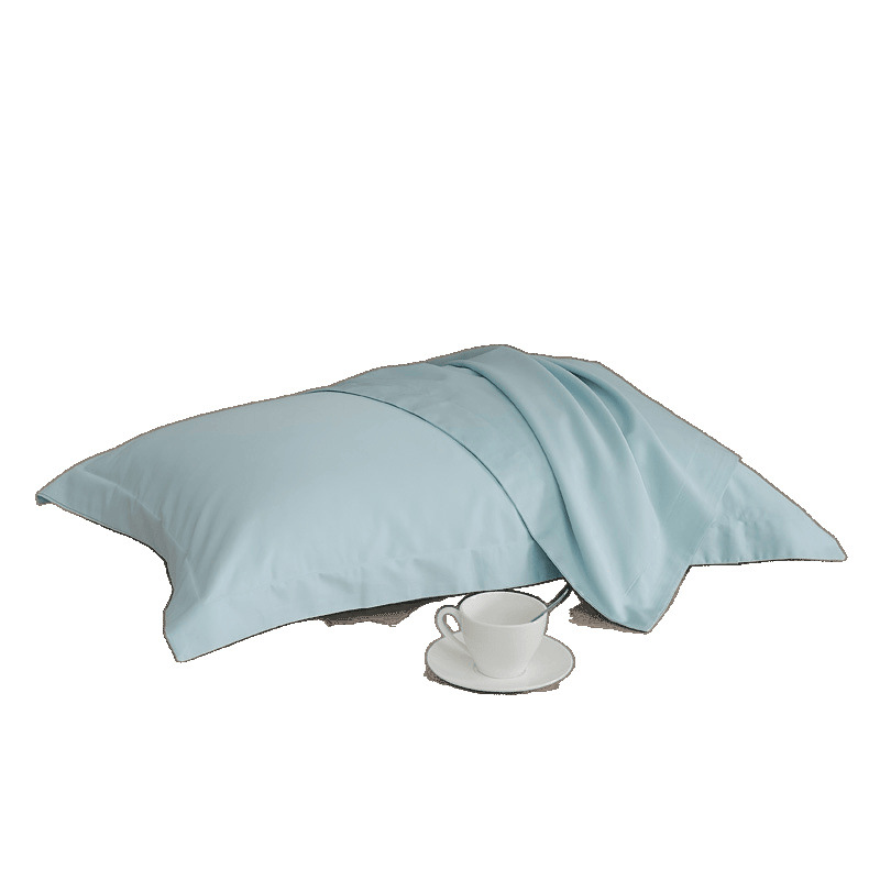 Nuevo par de fundas de almohada de algodón de fibra larga de algodón, un par de fundas de almohada