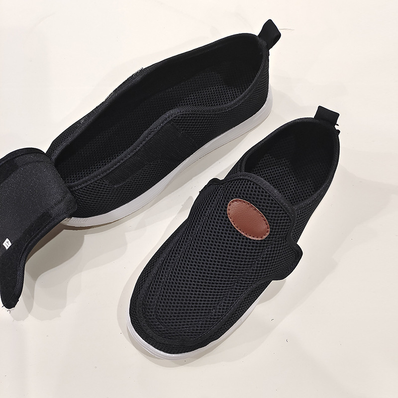 Spring and Summer Breathable Diabetic Foot Widening and Fattening Foot Swollen Shoes for the Old People's Shoes Lightweight Walking Shoes Wrapping Thumb valgus Cloth Shoes