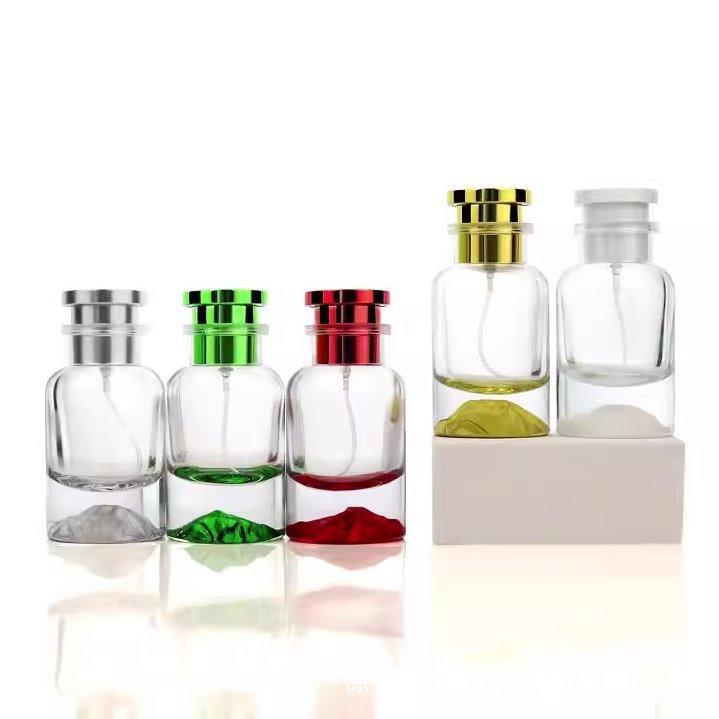 Botellas de spray de vidrio de alta gama en stock botellas de perfume volcánico multicolor botellas de maquillaje de iceberg embotelladas en 30 ml image 6