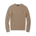 Sweater crew neck khaki black label