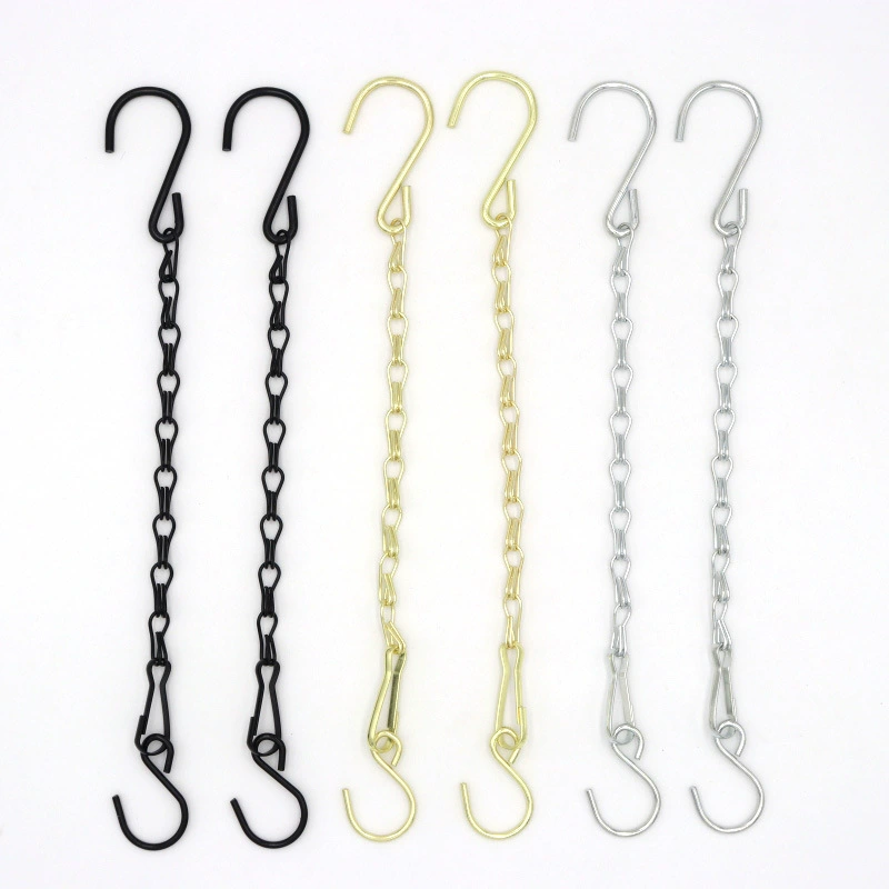 Цепь из чёрного металла для трансграничной торговли, двойная цепь «восьмерка», цепь для клеток для птиц, цепь для подвешивания рекламных щитов, железная цепь, цепь для цветочных горшков, цепь «восьмерка»