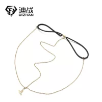 AliExpress новая нержавеющая сталь 18K золотая птица бахроя подвеска тонкая цепь эластичная веревка лоб аксессуары для волос
