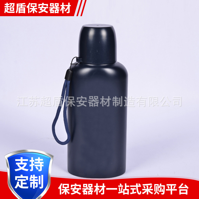 不锈钢警水壶 圆水壶 保安用扁水壶 真空保温便携式扁型水壶供应