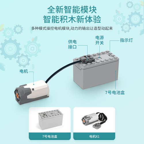 Compatible with Lego small bricks children's toys versatile electric assembly blocks thinking and intelligence training for 5-6 year old boys