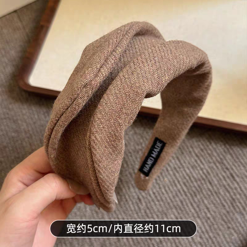 日系设计宽版发箍女2025新款高颅顶发卡洗脸头箍日常百搭压发头饰|undefined