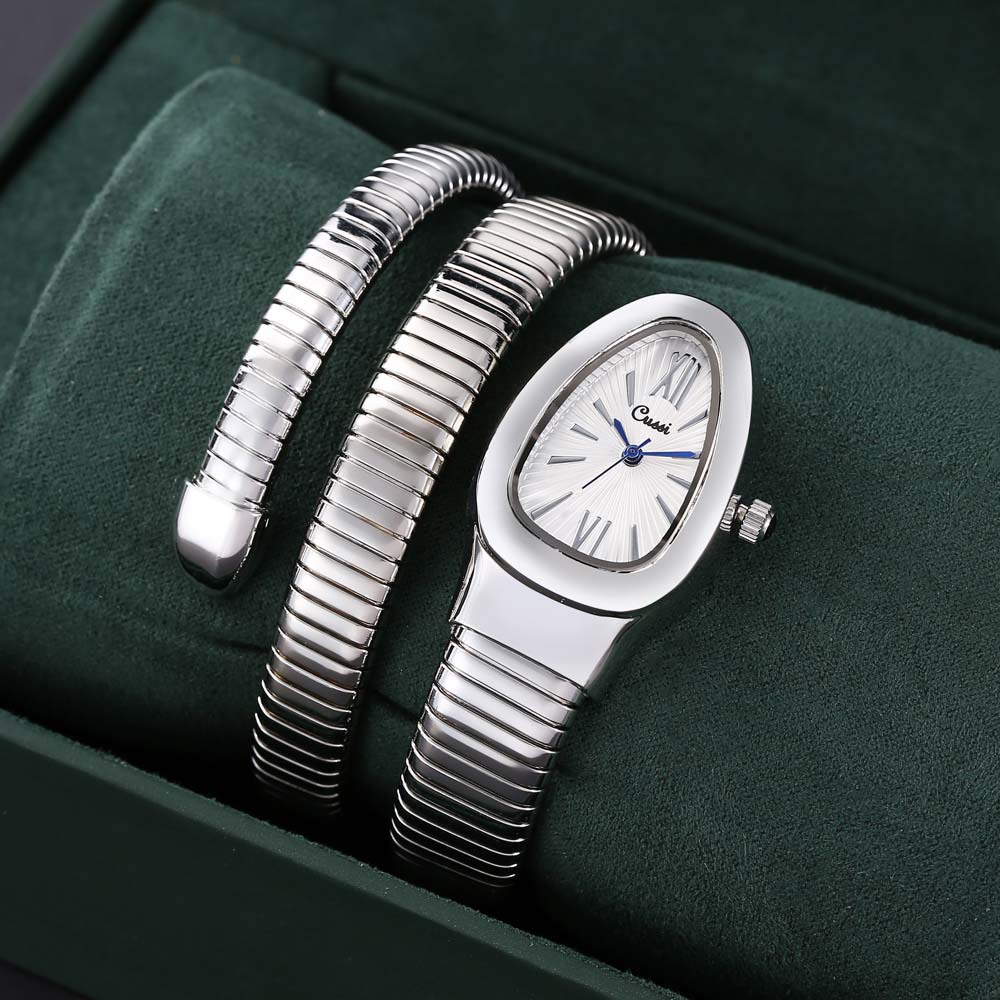 Silver with white surface