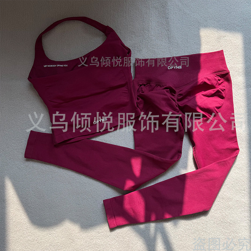 DFYNE nuevo invierno Navidad serie de color berry completo pantalones cortos pantalones largos cuello cuadrado cuello v manga corta mujer image 15