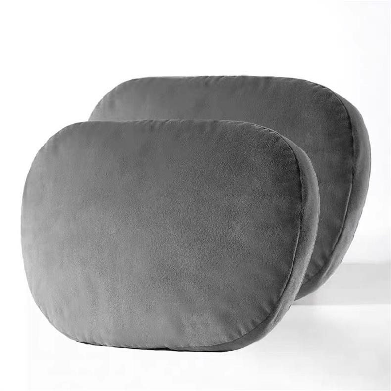 Car Suitable for Maybach Mercedes Suede Headrest Car Pillow Lumbar Support Neck Protection Car Cervical Seat Cushion