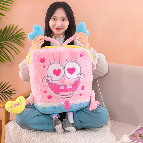 Pink SpongeBob SquarePants Plush Toy Pieda Star Doll Ins Style Girly Heart Doll Rag Doll Pillow Delivery