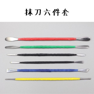 Soft Pottery Stainless Steel Sculpture Tools Eye Opening Knife Double-Headed Spatula Pottery Clay Sculpture diy Stone Sculpture Ultra Light Clay Tools