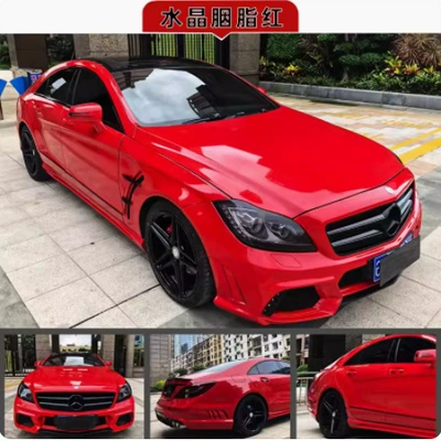 Base Material Crystal Piano Black Auto Color Change Film - crystal-rouge-red-pet-152-17m