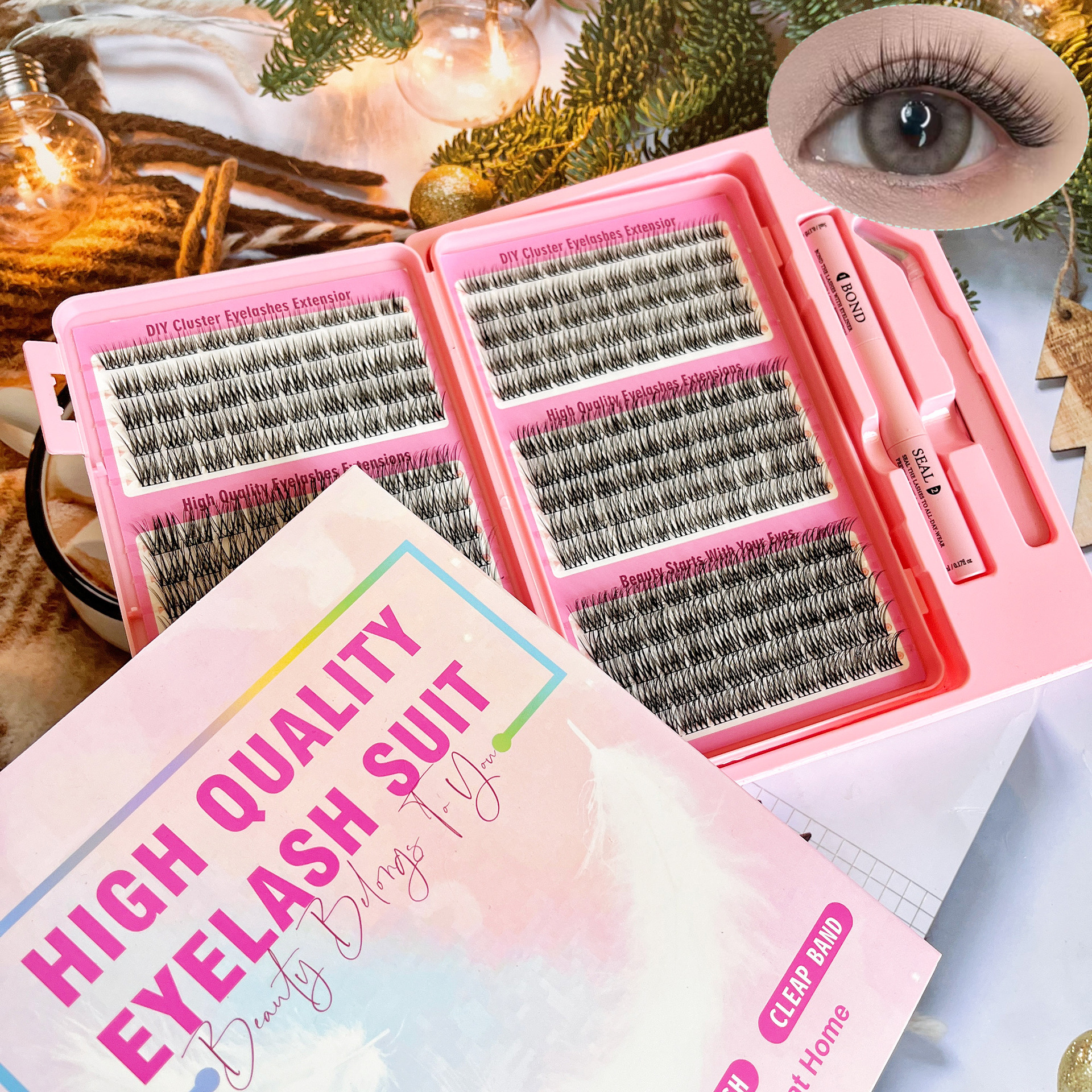 Comercio exterior venta caliente DIY ampliación natural de ojos novatos fácil de operar citas diarias Amazon transfronterizas pestañas falsas image 5