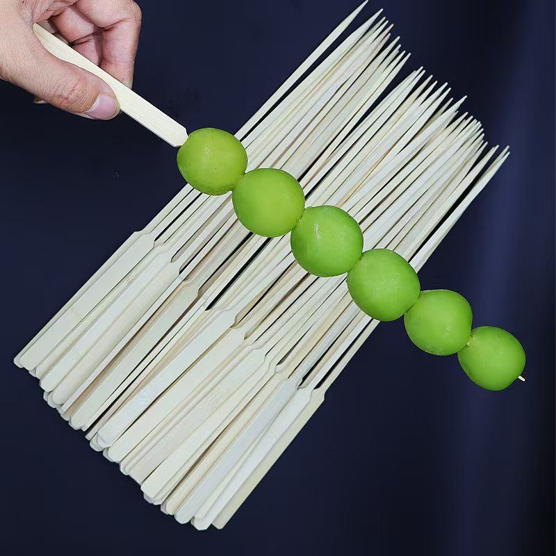 Special Bamboo Skewers for Candied Hawthorn Milk Skin 35cm Flat Skewers 30cm Large Skewers Disposable Bamboo Skewers for Candied Hawthorn