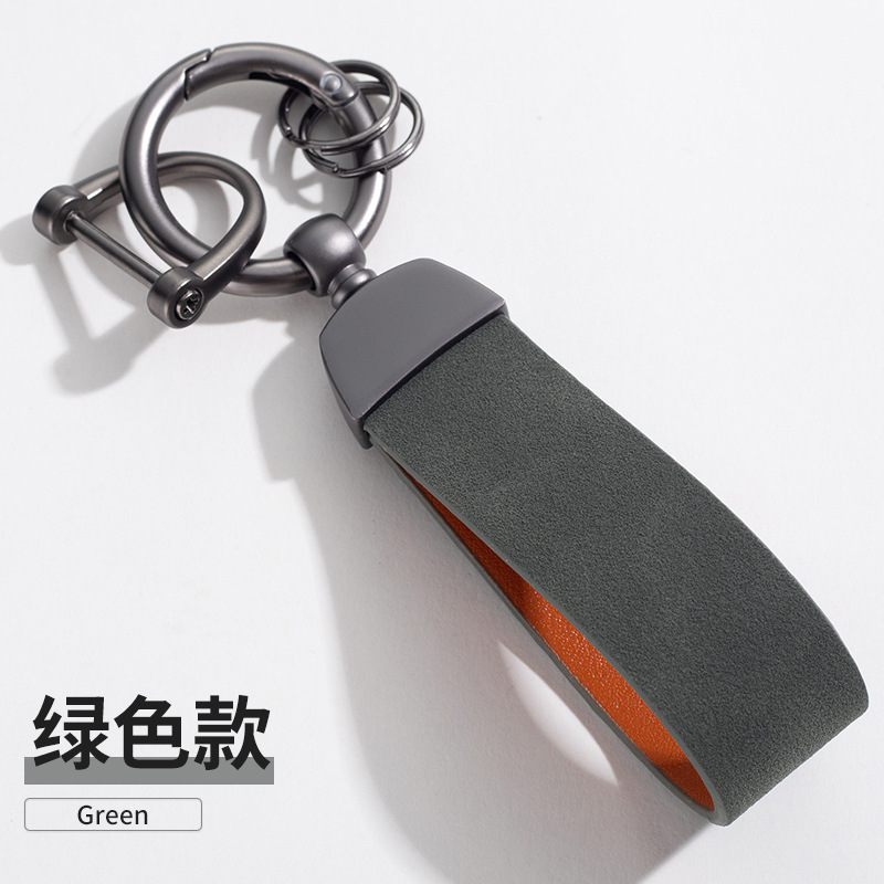 Hardware gamuza llavero anti-gota creativo llavero colgante coche llavero unisex coche colgante