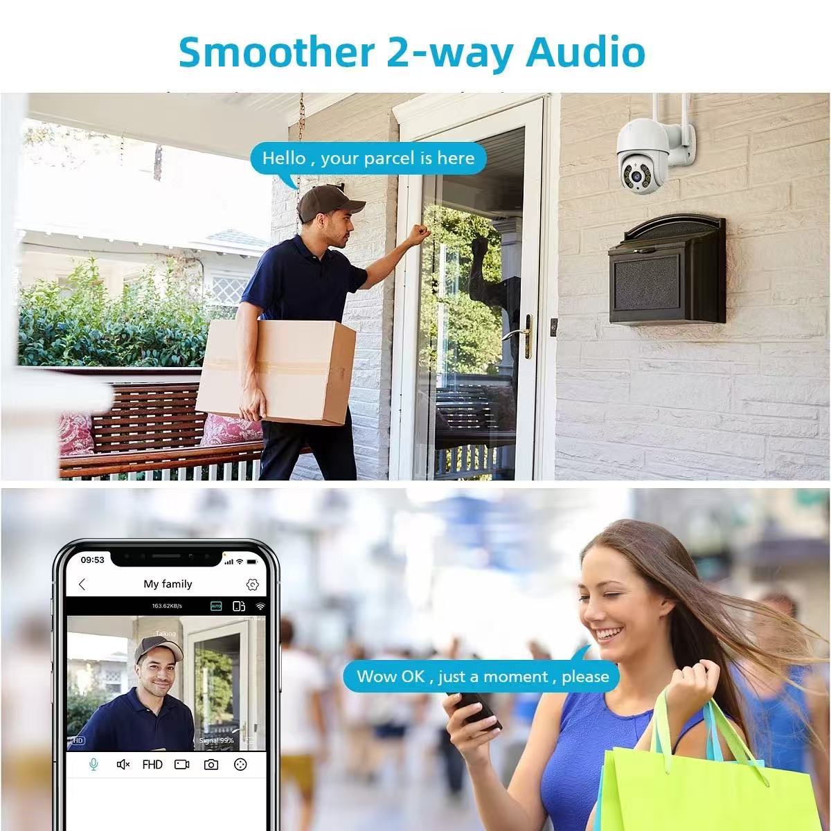 ICSEE Xiongmai A8 Wireless wifi camera dual-light night vision mobile phone remote monitoring camera for home outdoor use undefined