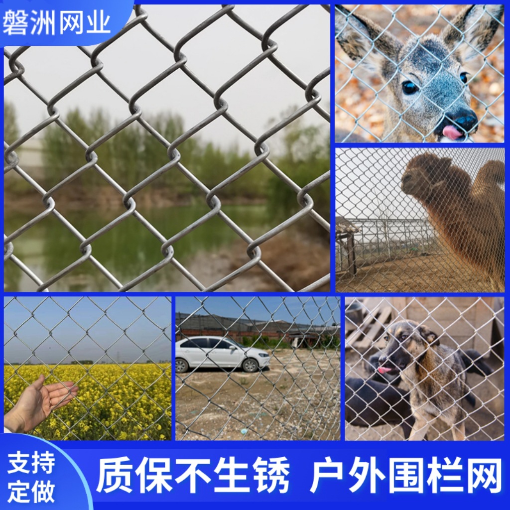 养殖勾花钢丝网镀锌铁丝网围栏养鸡牛羊护栏网