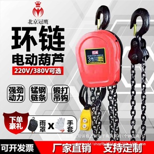 Chain Electric Hoist 380V 1 Ton 2 Tons 3 Tons 5 Tons 10 Tons 220V Household Electric Hoist Electric Chain Hoist