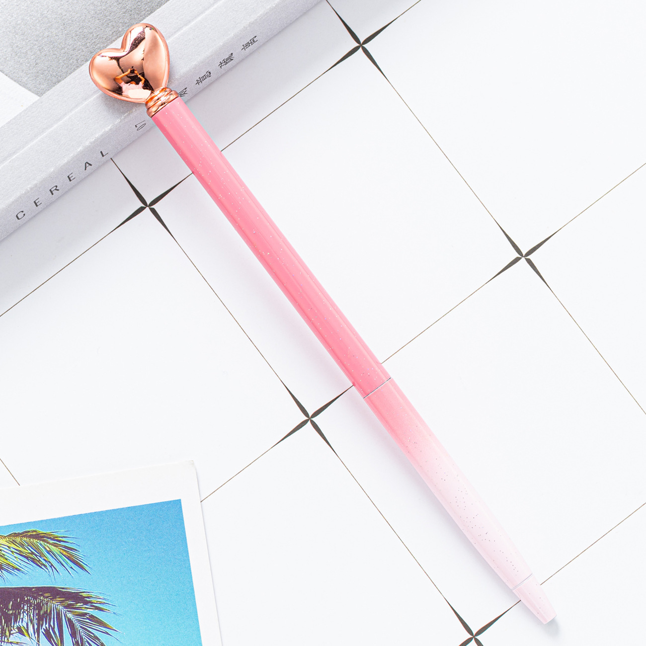 Amor en forma de bolígrafo al por mayor bolígrafo de metal creativo regalo publicitario impresión LOGO amor bolígrafo