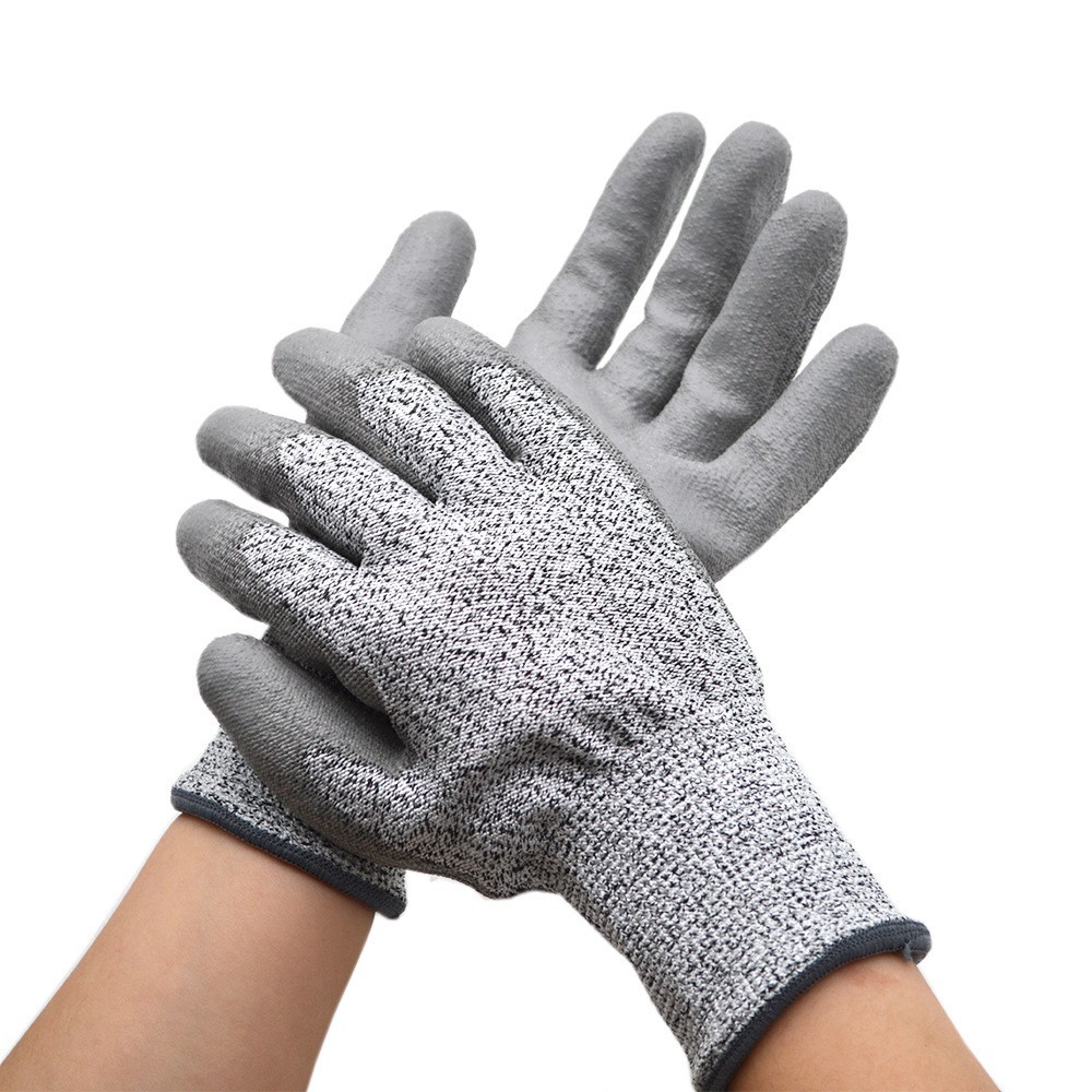 源头工厂批发pu浸胶防割手套金属加工 机械制造 建筑业 采矿业