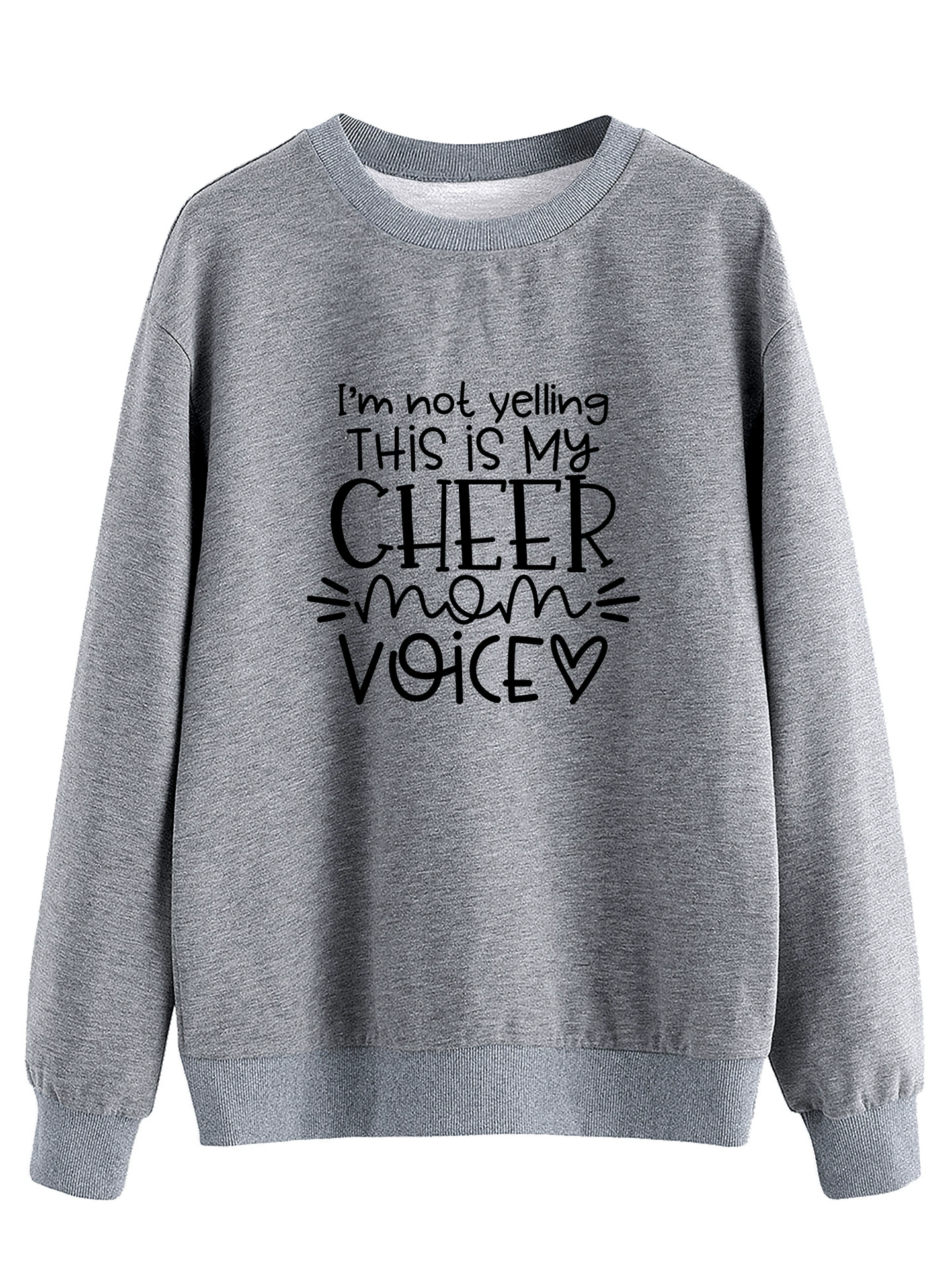 [定-制大码卫衣 I'm Not Yelling This Is My Cheer Mom Voice]