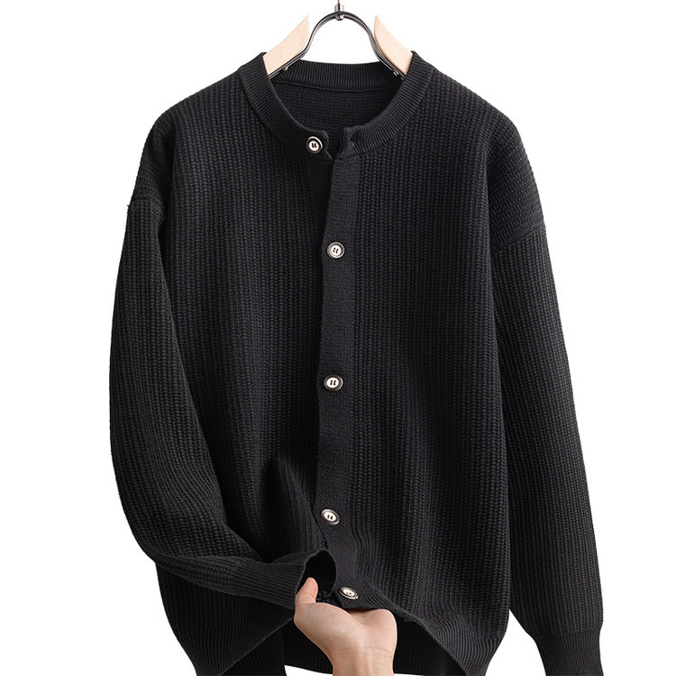 Cardigan de punto de hombre otoño y invierno estilo coreano suéter de moda chaqueta hombre casual suéter de punto universal