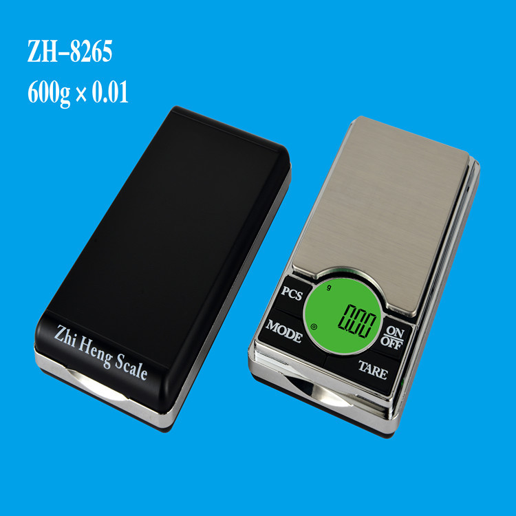 2022 nueva escala de joyería 8265 escala de bolsillo escala de palma escala de oro escala de oro 600g / 0.01g