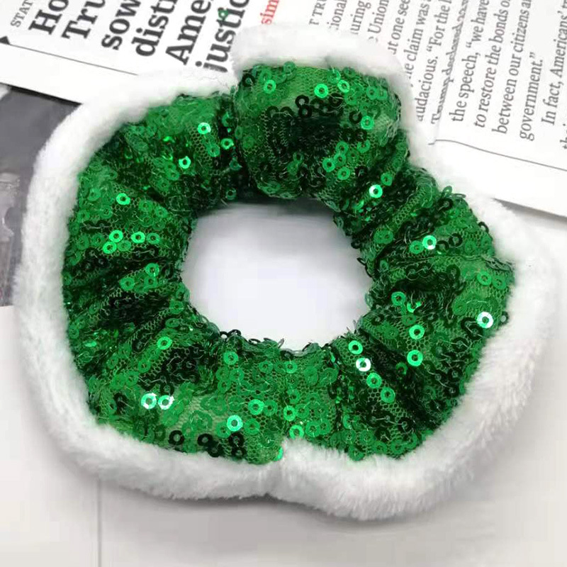 Cloth Material Fashion Geometric Cloth Sequins Hair Tie 1 Piece