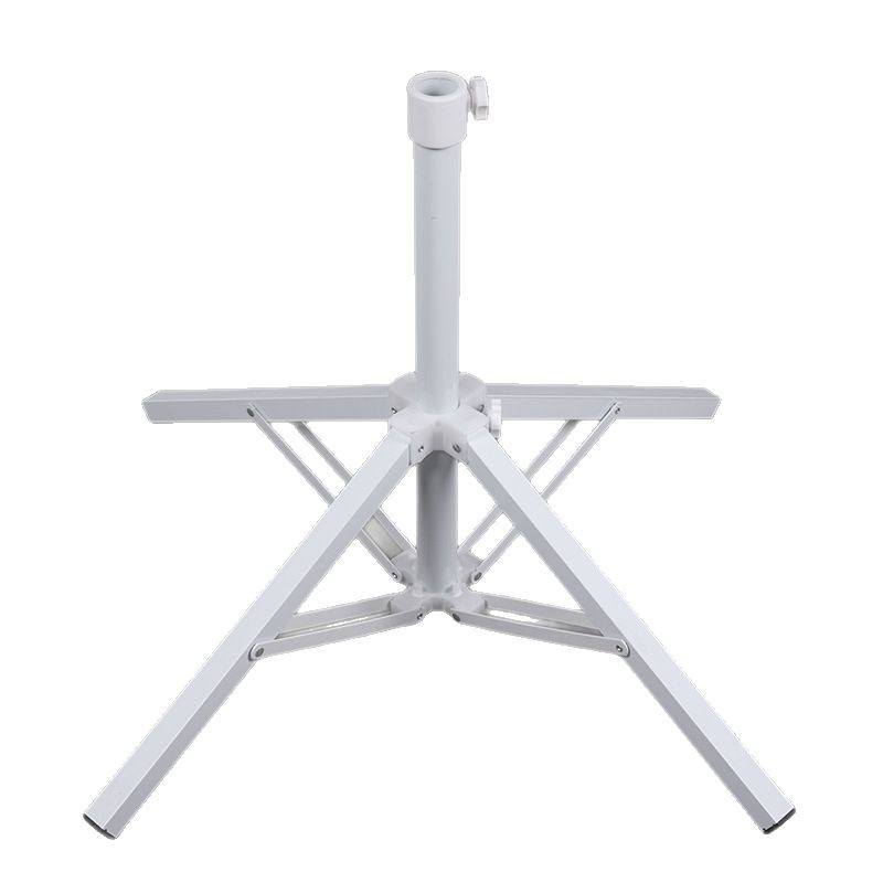 Gran sombrilla al aire libre gran puesto paraguas base publicidad paraguas asiento inferior plástico Cruz plegable base