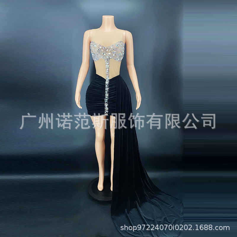 2024 Annual Meeting Fashion Women's Tight Formal Evening Dress Black Sleeveless Party Prom Dress Long Dress Party