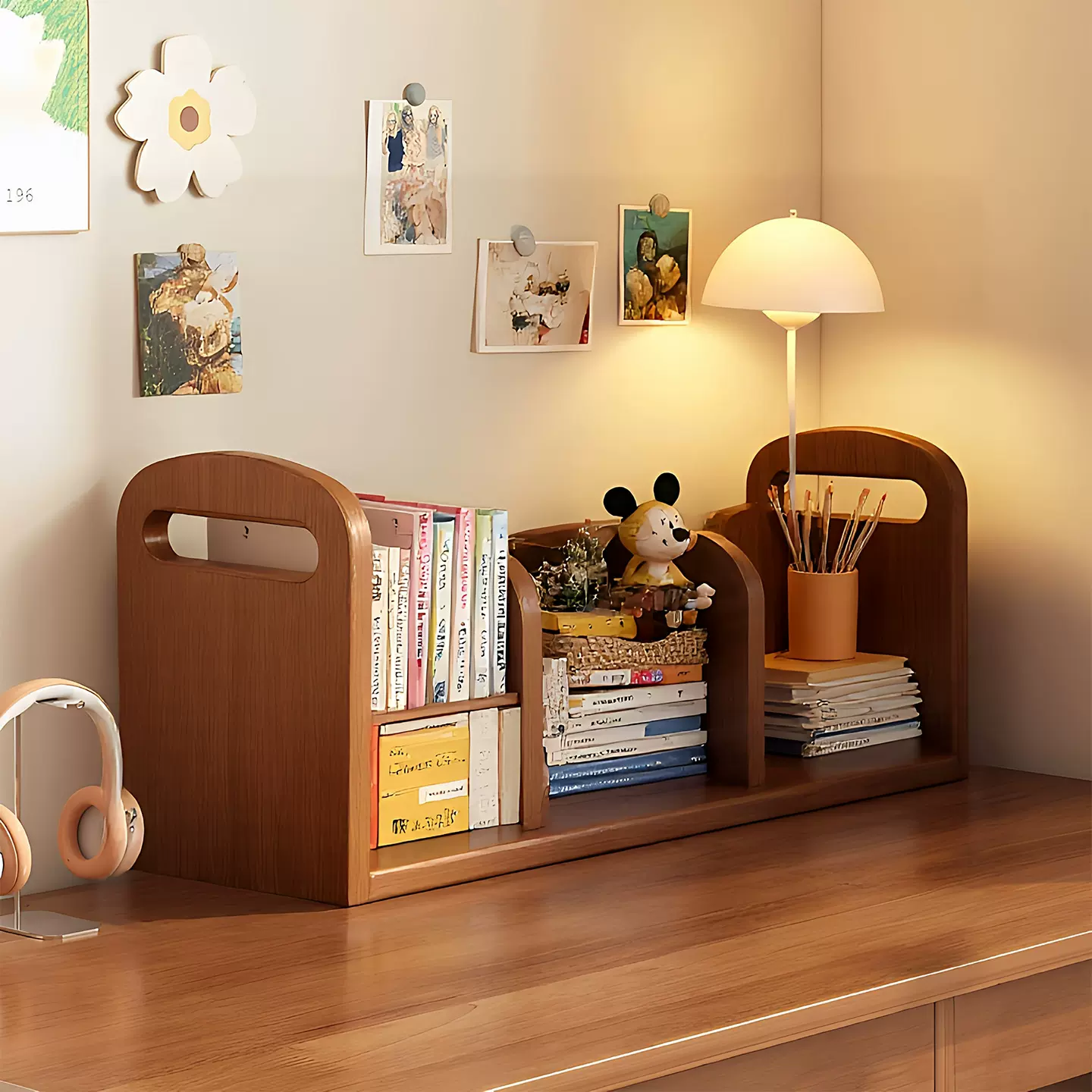 桌面书架置物架宿舍桌面置物架台面办公室工位桌面书柜收纳整理架