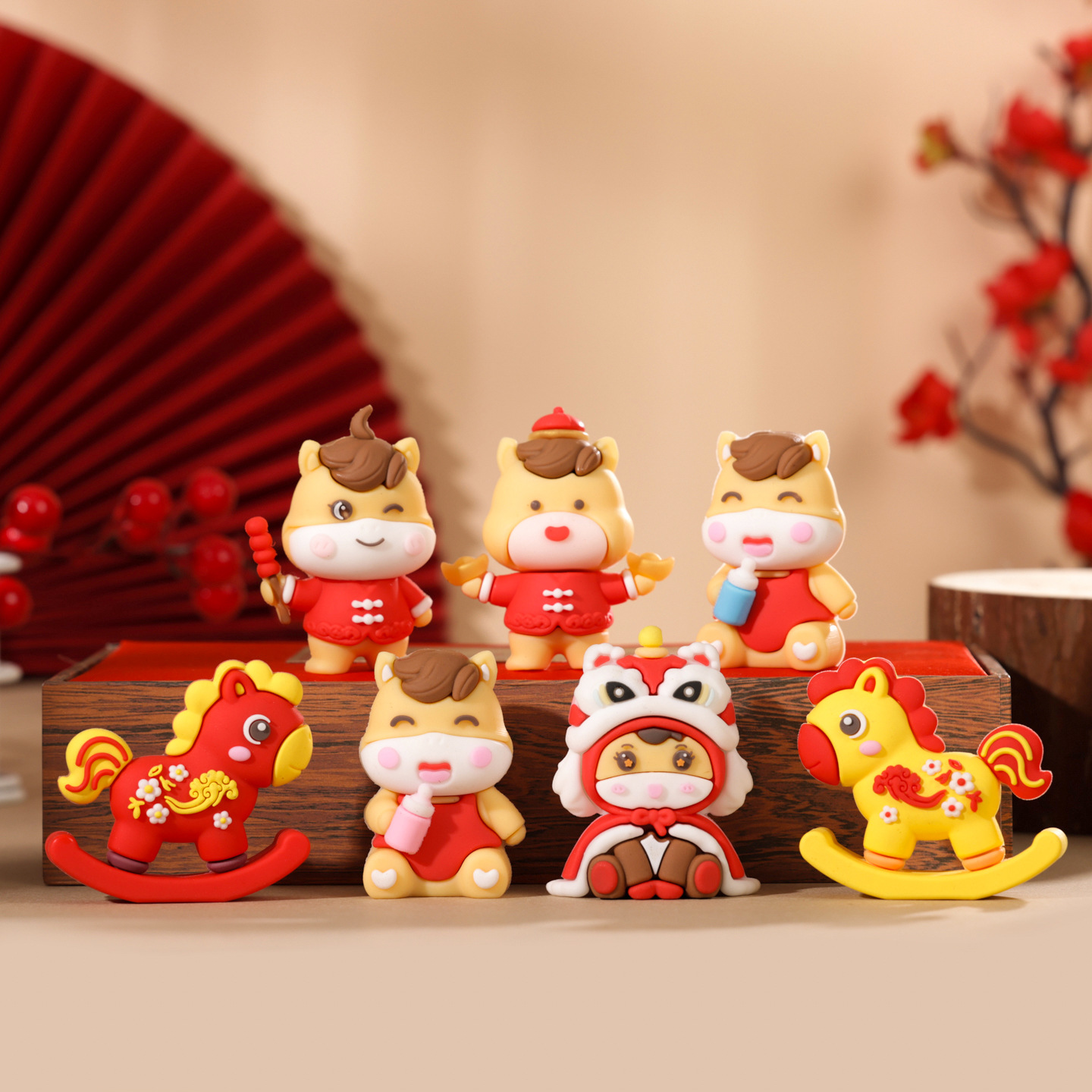 Original 2026 Happy Horse Soft Glue Horse Year Cake Decoration Ingot…