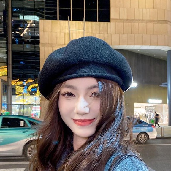 Women's Vintage Wool Beret For Autumn And Winter Hat_voghion.com