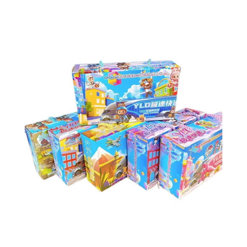 Caja ciega portátil de dibujos animados encantadora caja de regalo juguetes para niños mezclados diy desmontaje caja de regalo 2 yuanes lotes de grandes almacenes