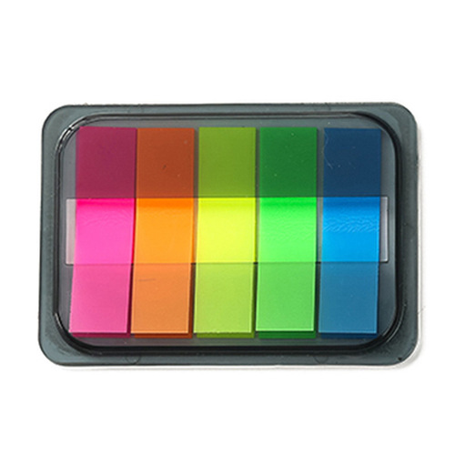 Colorful PET fluorescent sticky notes N times stickers student office mark bookmark instructions note notes index stickers wholesale