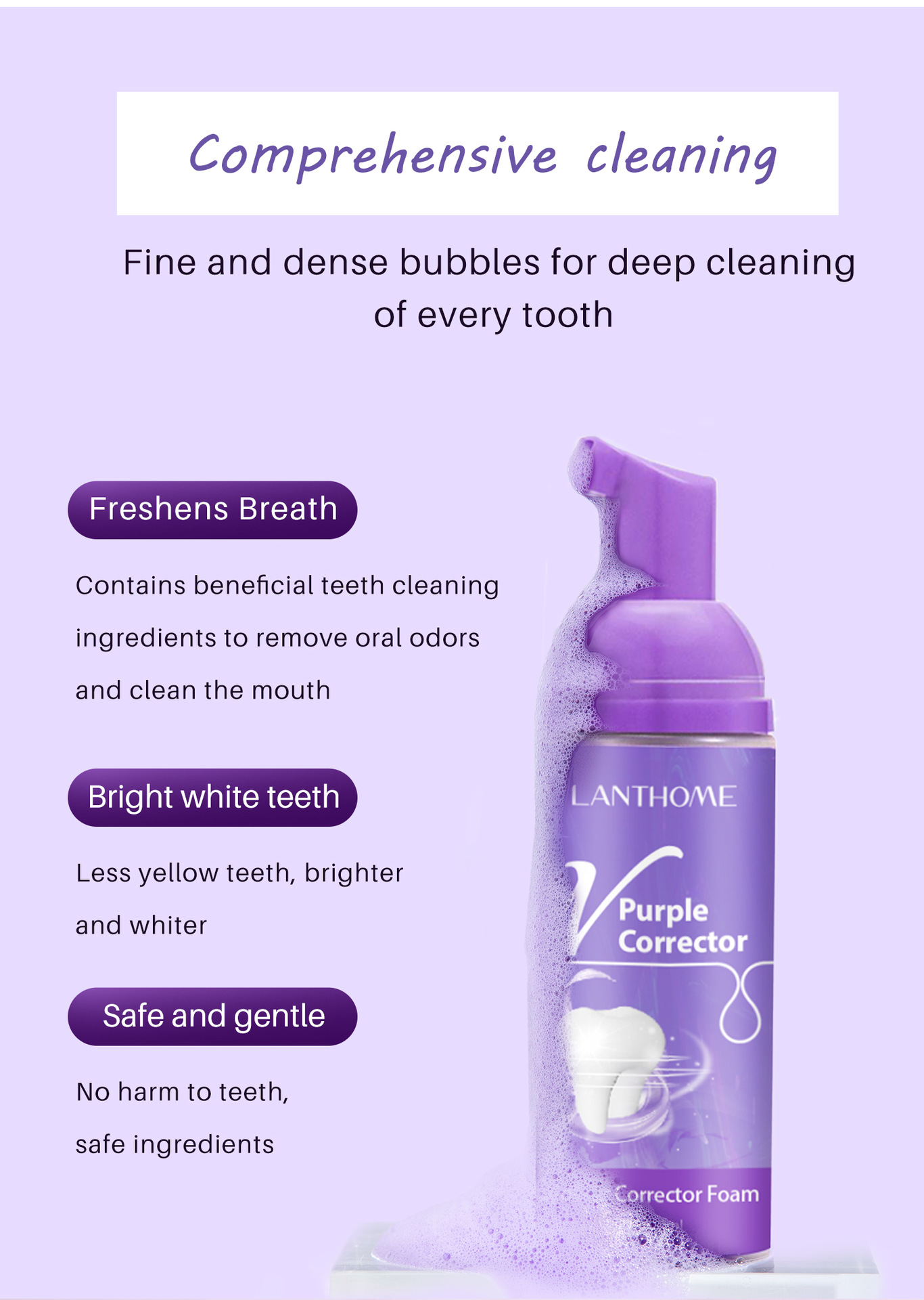 purple toothpaste whitening