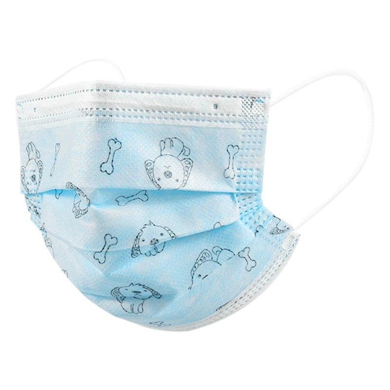Kangming Ya детская медицинская хирургическая маска индивидуальная упаковка одноразовая медицинская маска печать защитная маска оптовая продажа