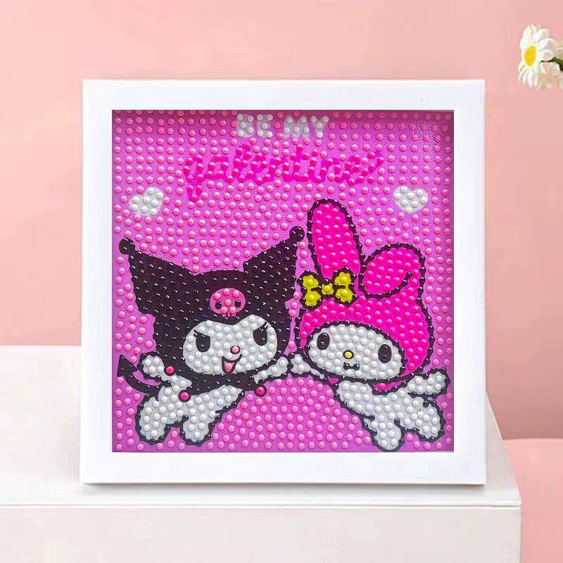 DIY-набор для алмазной мозаики 17×17 см, пластиковая рама, дизайн щенок, полный набор инструментов для кладки