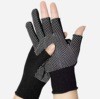 Wholesale 13-needle nylon dip gloves, fishing and fitness half-finger leak or two/three-finger broken finger protective gloves, wear-resistant