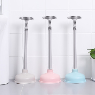 Toilet dredger leather chopsticks toilet pipe blocking toilet artifact strong suction poke sewer tool pump
