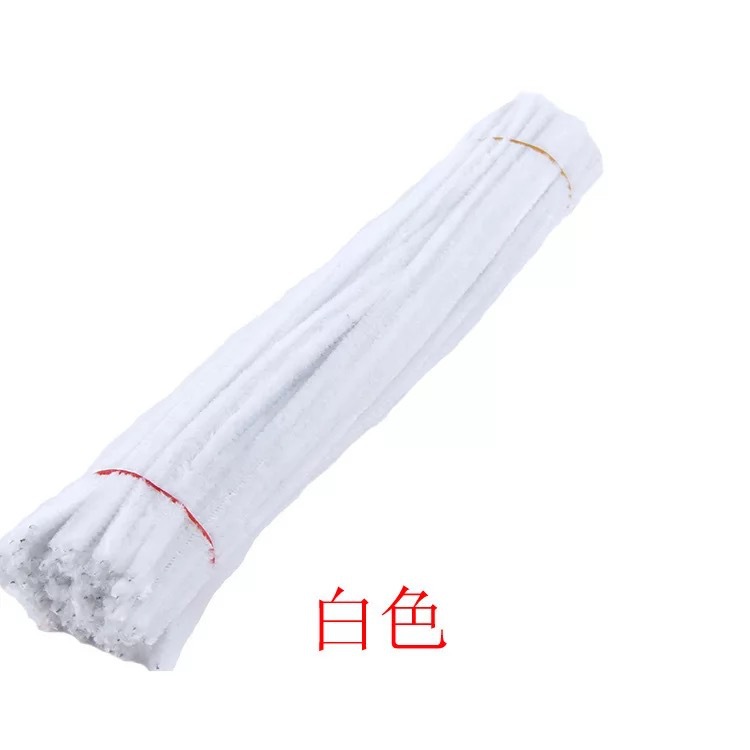 Fabricantes monocromáticos de lana verde DIY barra de torsión de lana de raíz de peluche infantil puzzle 24 colores 100 juguetes hechos a mano