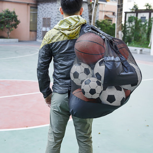 Football mesh bag backpack basketball volleyball training equipment Large Capacity Storage multiple ball bags Oxford cloth ball bag