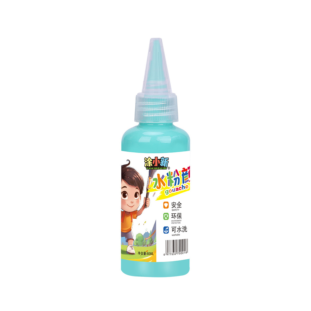 Water powder paint set for children, washable watercolor, 24 colors, non-toxic art, finger painting,