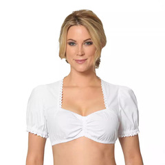 新款女優雅啤酒節常規打底巴伐利亞服裝叮咚服純色小白衫女式襯衫