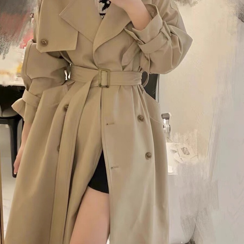 Trendy Trench Coat for Petite Women, 2025 Autumn New British Style Mid-Length Coat, Very Stylish and Elegant Trendy Trench Coat for Petite Women, 2025 Autumn New British Style Mid-Length Coat, Very Stylish and Elegant
