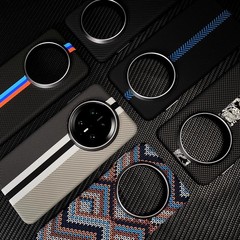 Huawei P80 磁気電話ケース、ハイエンドカーボンファイバーテクスチャ mate70pro ビジネス落下防止保護カバーに適しています。