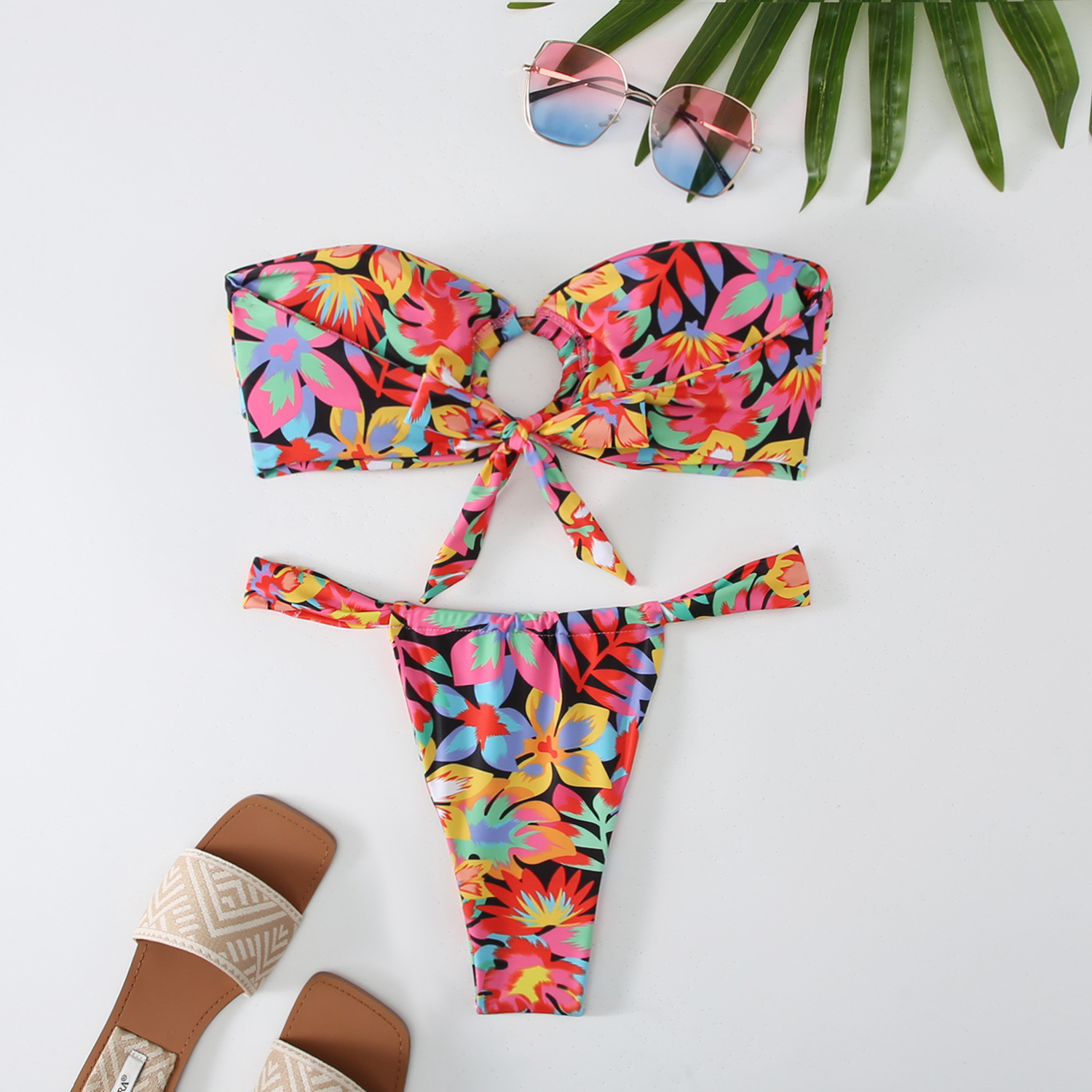 Femmes Petites Fleurs Ensemble 2 Pièces Bikinis Maillots De Bain display picture 28