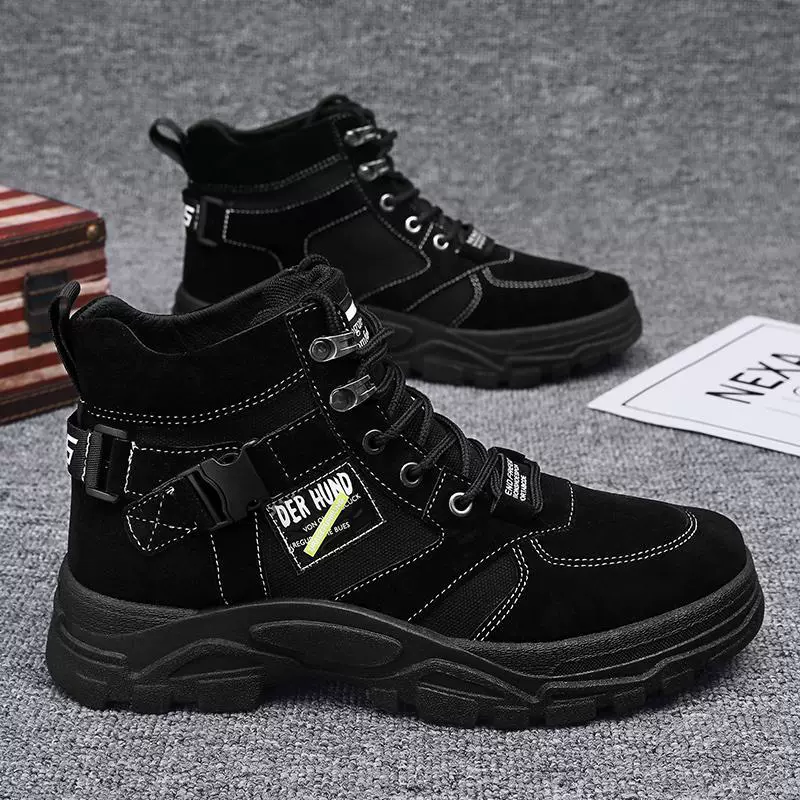 (Cross-border торговля), Martens, высокие обувь на платформе английский стиль, мужские кожаные ботинки, британский стиль