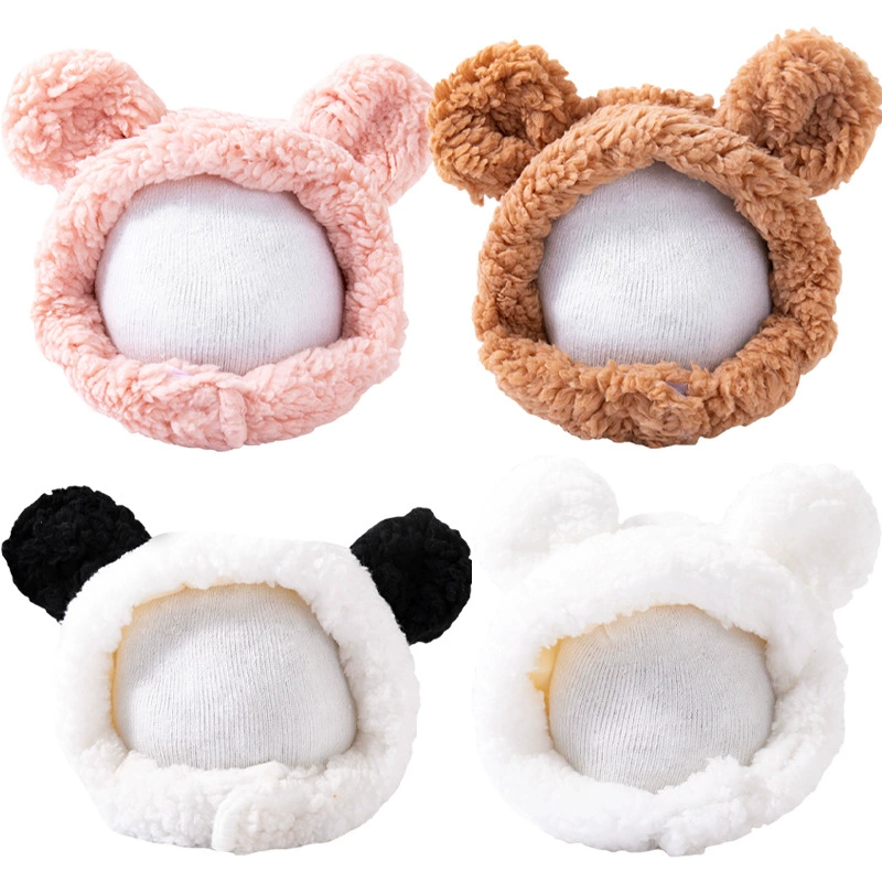 Милые медвежьи уши кошачьи головные уборы День рождения одеваются пушистые кошачьи головные уборы